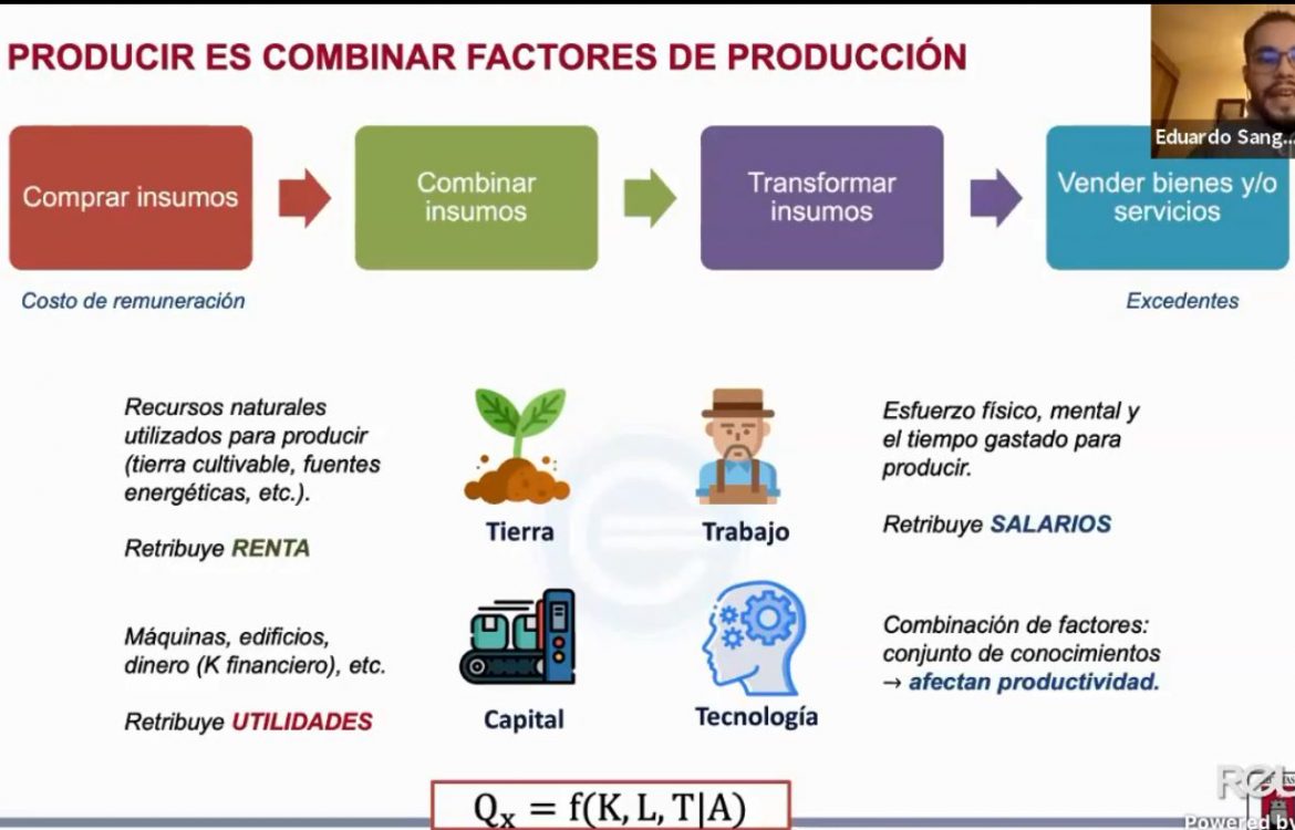 Investigador explicó aspectos de la ruta de los alimentos, cadenas de valor, producción y